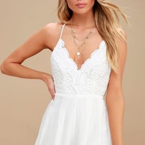 white lace romper